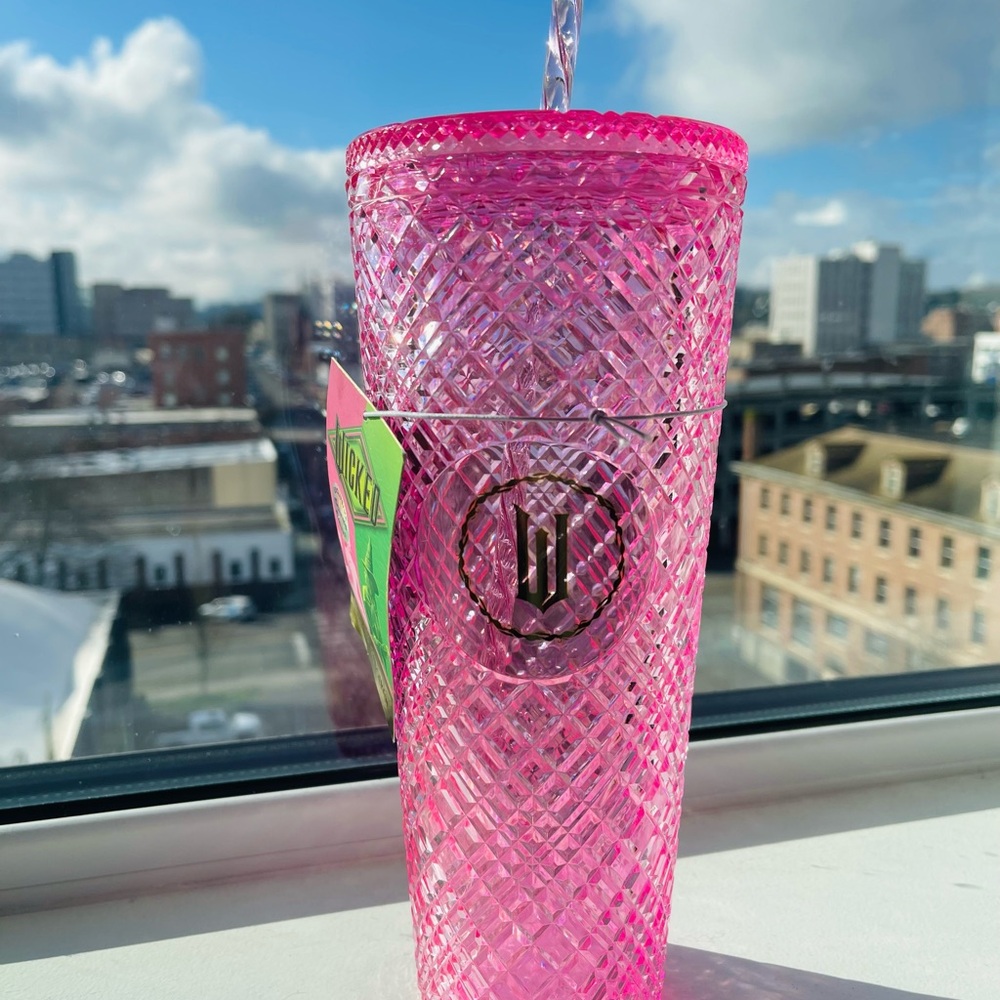 Wicked Starbucks Pink Jeweled Tumbler